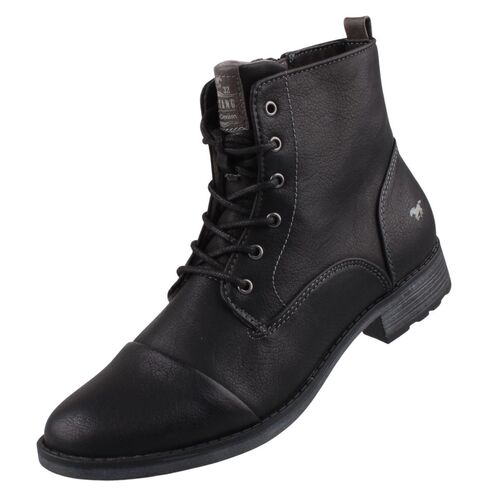 Mustang Damen Stiefeletten Schwarz
