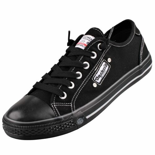 Dockers by Gerli Damen Canvas Sneaker Schwarz
