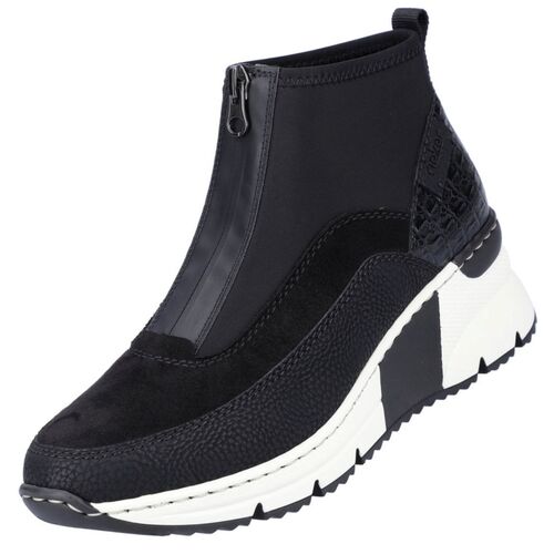 Rieker Damen Stiefelette Schwarz