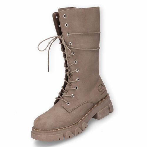 Dockers by Gerli Damen Plateau Stiefel Taupe