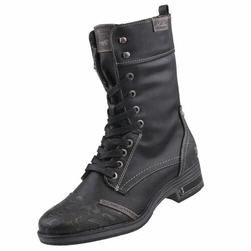 Mustang Damen Stiefel Schwarz 