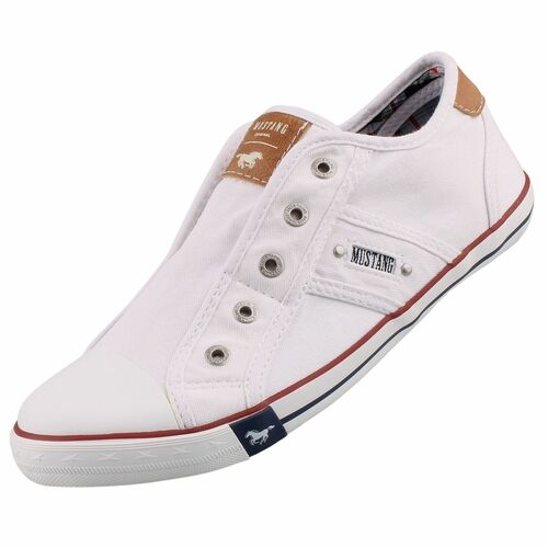 Mustang Damen Canvas Sneaker Wei�