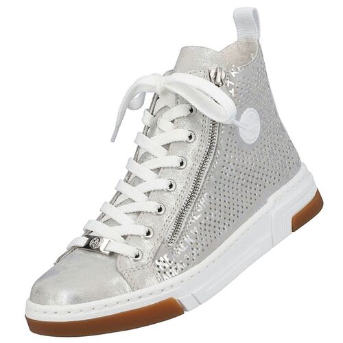 Rieker Damen High Top Sneaker Grau