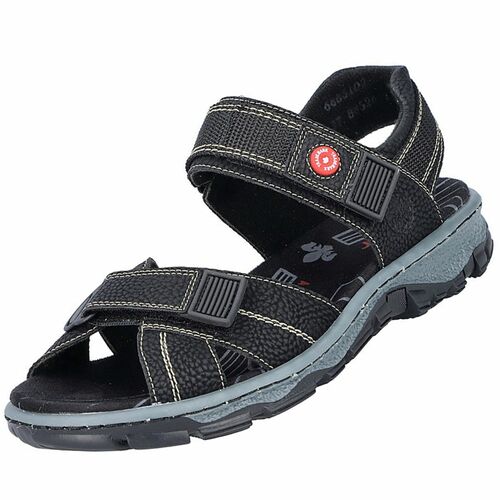 Rieker Damen Sandalen Schwarz