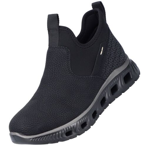 Rieker Damen Slipper Schwarz