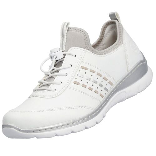 Rieker Damen Slipper Wei�