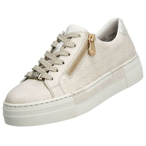 Rieker Damen Plateau Sneaker Wei�
