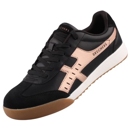 Skechers Zinger Metallic Roads Damen Sneaker Schwarz/Ros�gold
