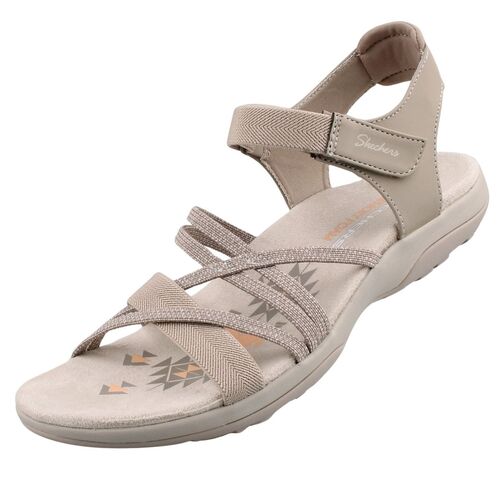 Skechers Reggae Slim Meadow Grazer Damen Sandalen Beige
