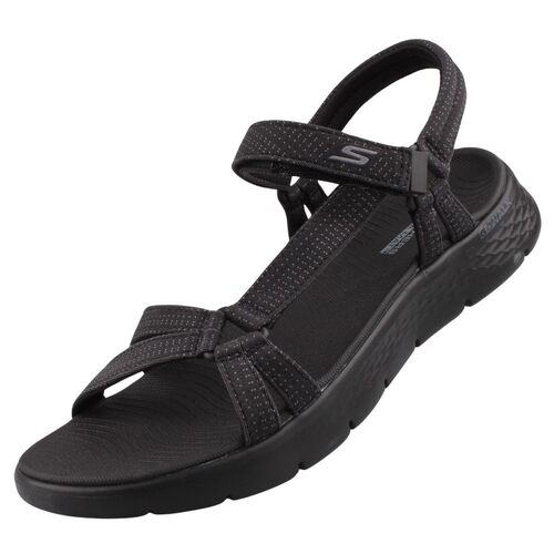 Skechers Go Walk Flex Sandal Sublime Damen Sandalen Schwarz