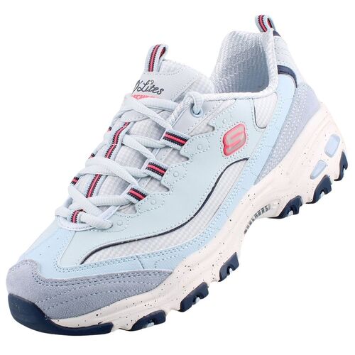 Skechers D�Lites Bold Views Damen Sneaker Hellblau