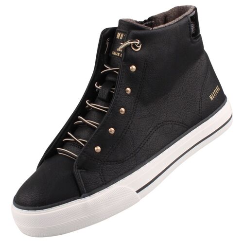 Mustang Damen High-Top Sneaker Schwarz