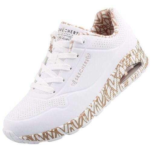 Skechers Uno Loving Love Sneaker Wei�/Gold