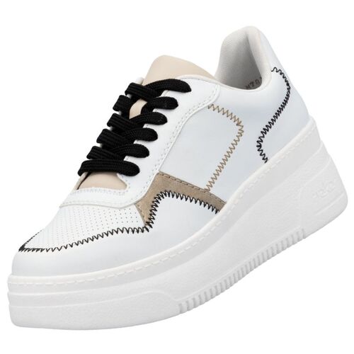 Rieker Damen Plateau Sneaker Wei�