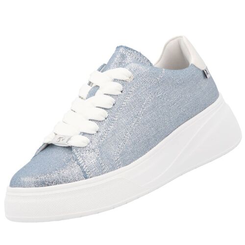 Rieker Damen Plateau Sneaker Blau
