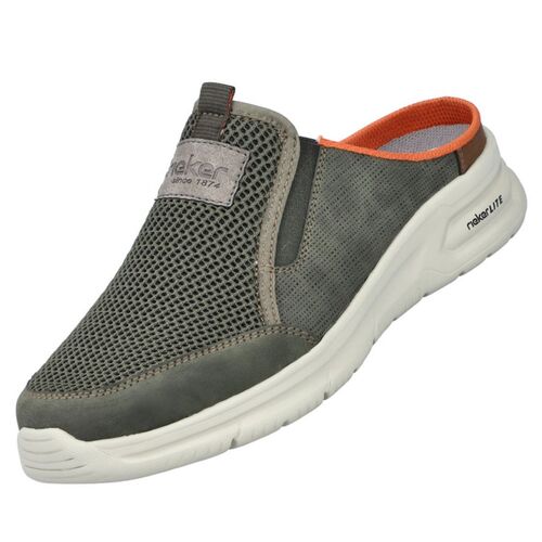 Rieker Herren Pantolette Clogs Gr�n