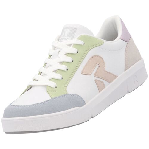 Rieker Damen Sneaker Wei�/Mehrfarbig