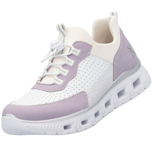 Rieker Damen Sneaker Wei�/Lila
