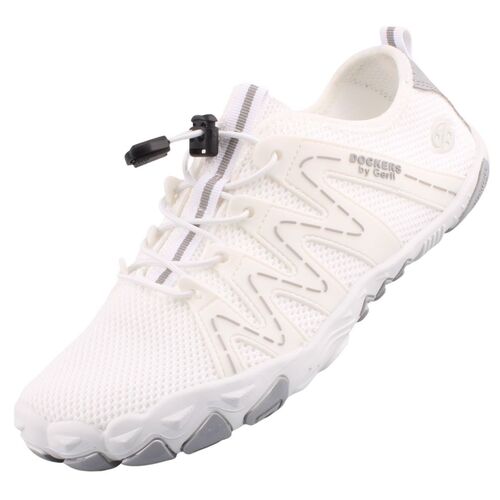 Dockers by Gerli Damen Barfu�schuhe Wei�/Grau