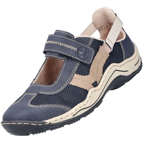Rieker Damen Halbschuhe Blau