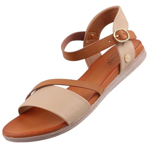 Mustang Damen Sandale Beige/Braun