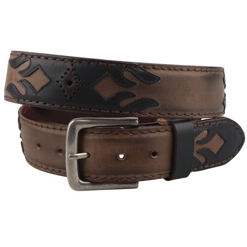 Originalbelts Herren Leder G�rtel 4065 Braun/Schwarz