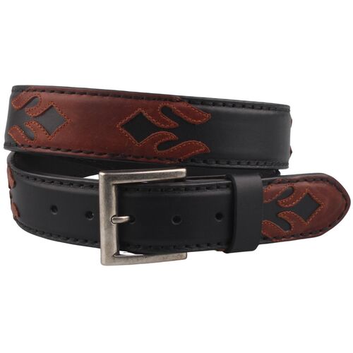 Originalbelts Herren Leder G�rtel 7516 Schwarz/Braun