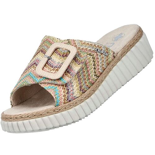 Rieker Damen Pantoletten Bunt/Pastell