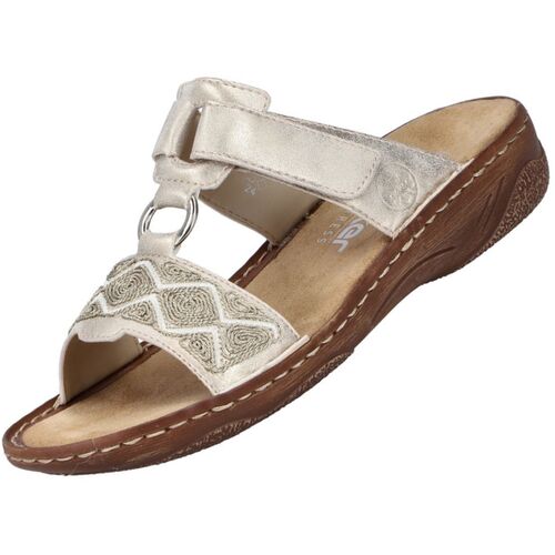Rieker Damen Pantoletten Beige