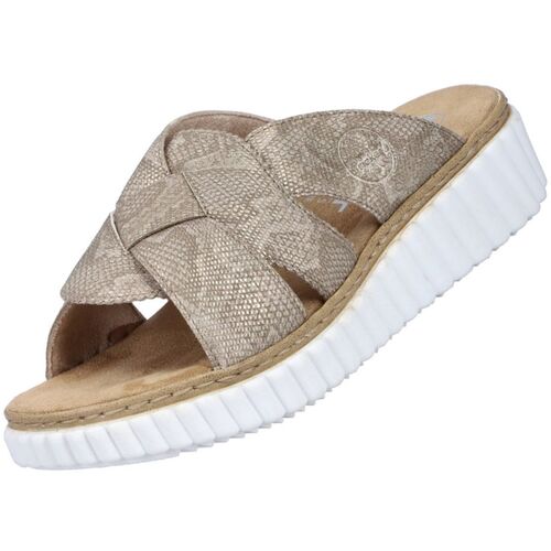 Rieker Damen Pantoletten Beige
