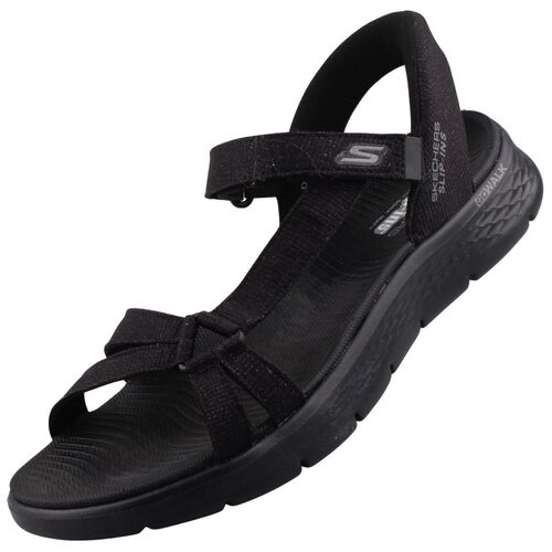 Skechers Go Walk Flex Sandal Illuminate Damen Sandalen Schwarz