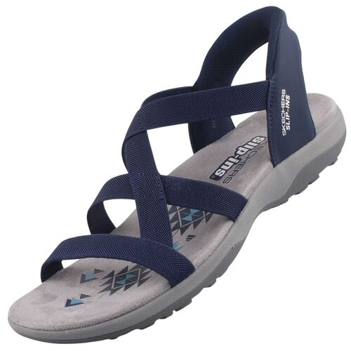 Skechers Reggae Slim Stretch Flex Damen Sandalen Blau