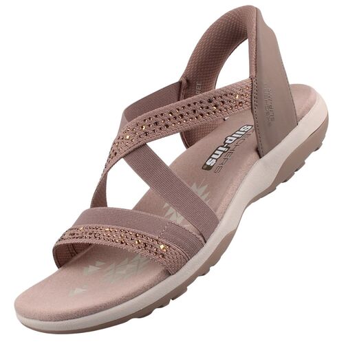 Skechers Reggae Slim Summer Sparkle Damen Sandalen Braun