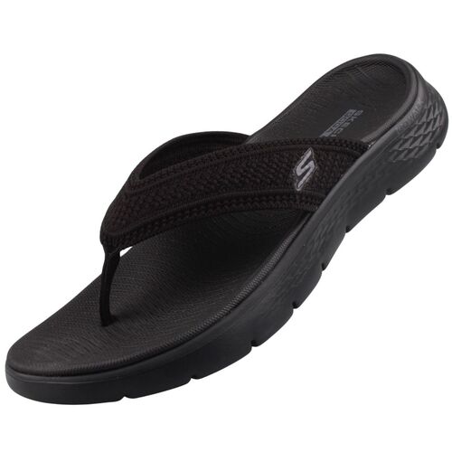 Skechers Go Walk Flex Sandal Holly Damen Zehentrenner Schwarz