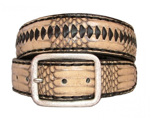 Sendra G�rtel Schlangenleder Cobra 1018 negro