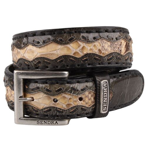 Sendra Schlangenleder G�rtel 8347 Braun
