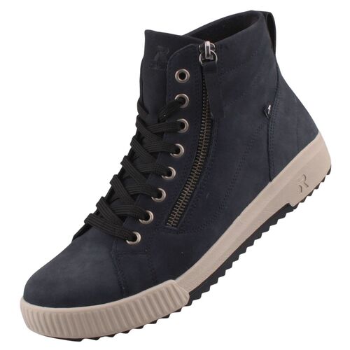 Rieker Damen High Top Sneaker Blau