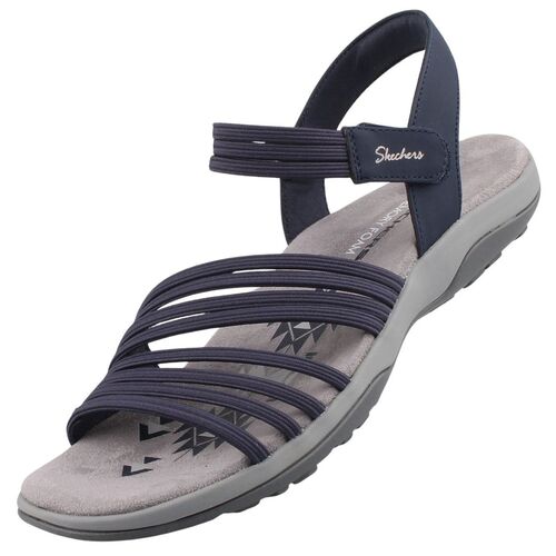 Skechers Reggae Slim Coffee Run Damen Sandalen Blau