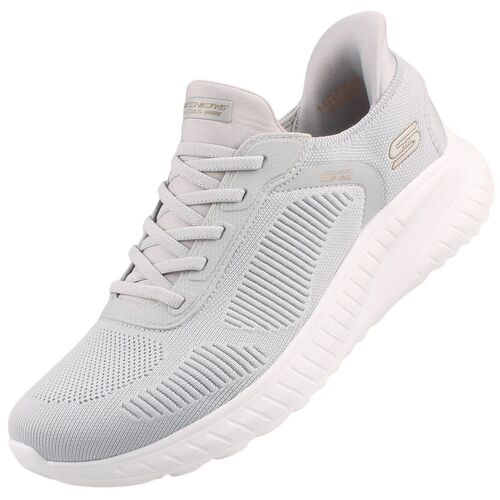 Skechers Slip-Ins Bobs Squad Chaos Current Muse Damen Sneaker Hellgrau
