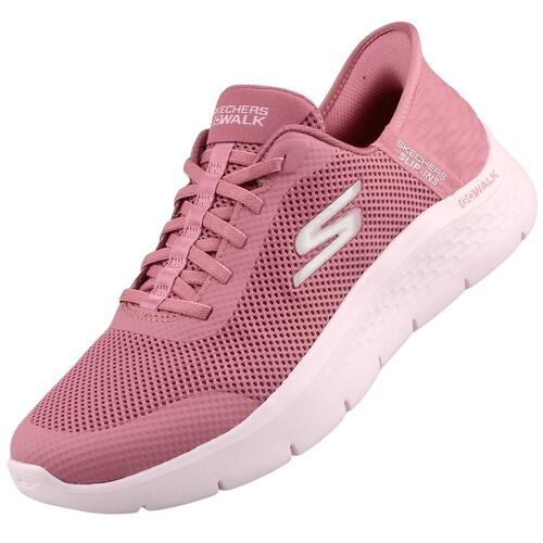 Skechers Slip-ins(TM) Go Walk Flex Grand Entry Damen Sneaker Rosa