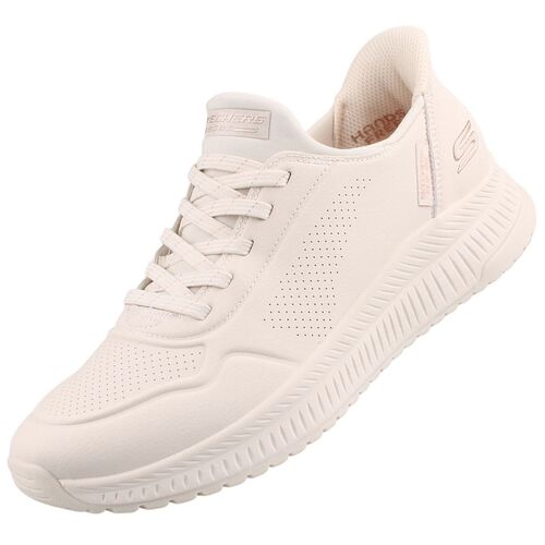 Skechers Slip-Ins Bobs Squad 4 Key Look Damen Sneaker Wei