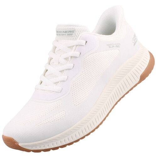 Skechers Slip-Ins Bobs Squad 4 Staple Look Damen Sneaker Wei�