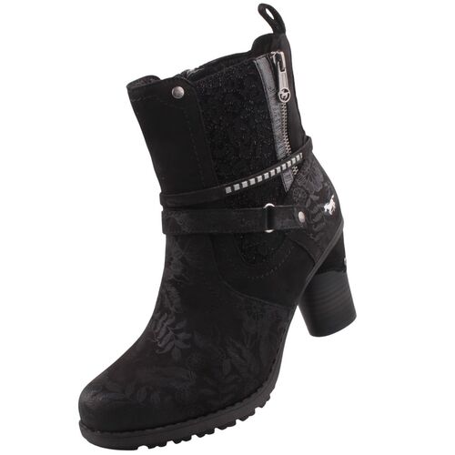 Mustang Damen Stiefelette Schwarz
