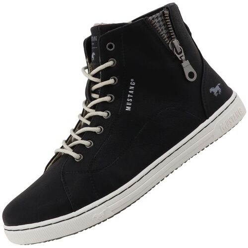 Mustang Damen High Top Sneaker Schwarz