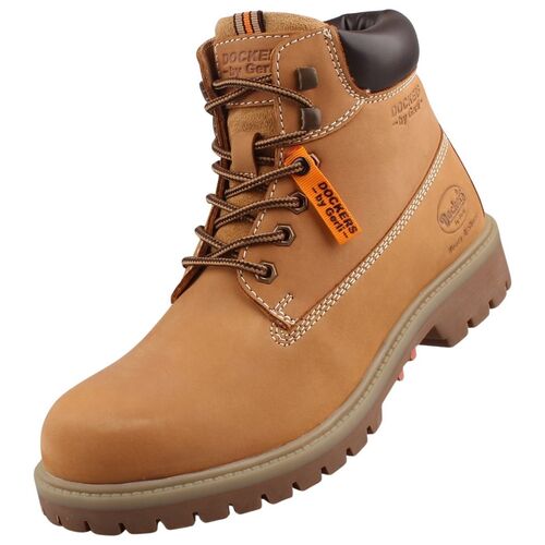 Dockers by Gerli Herren Leder Wander-Stiefel Golden Tan