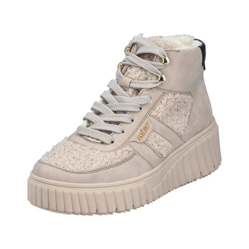 Rieker Damen High Top Sneaker gef�ttert Beige