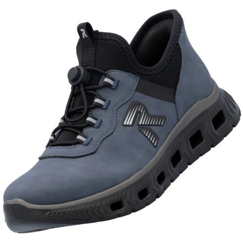 Rieker Damen Slipper Blau