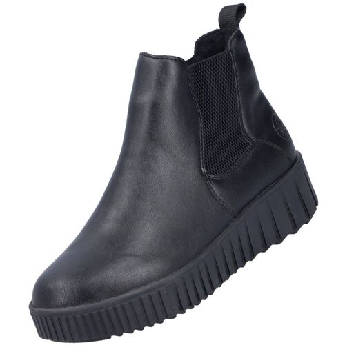 Rieker Damen Chelsea Boots Schwarz