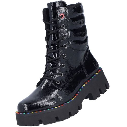 Rieker Damen Stiefel gef�ttert Schwarz