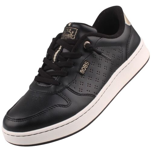 Skechers Bobs B Cute Court Luxe Kicks Damen Sneaker Schwarz